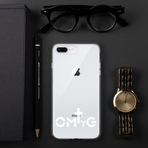 Clear iPhone Case (White Logo)